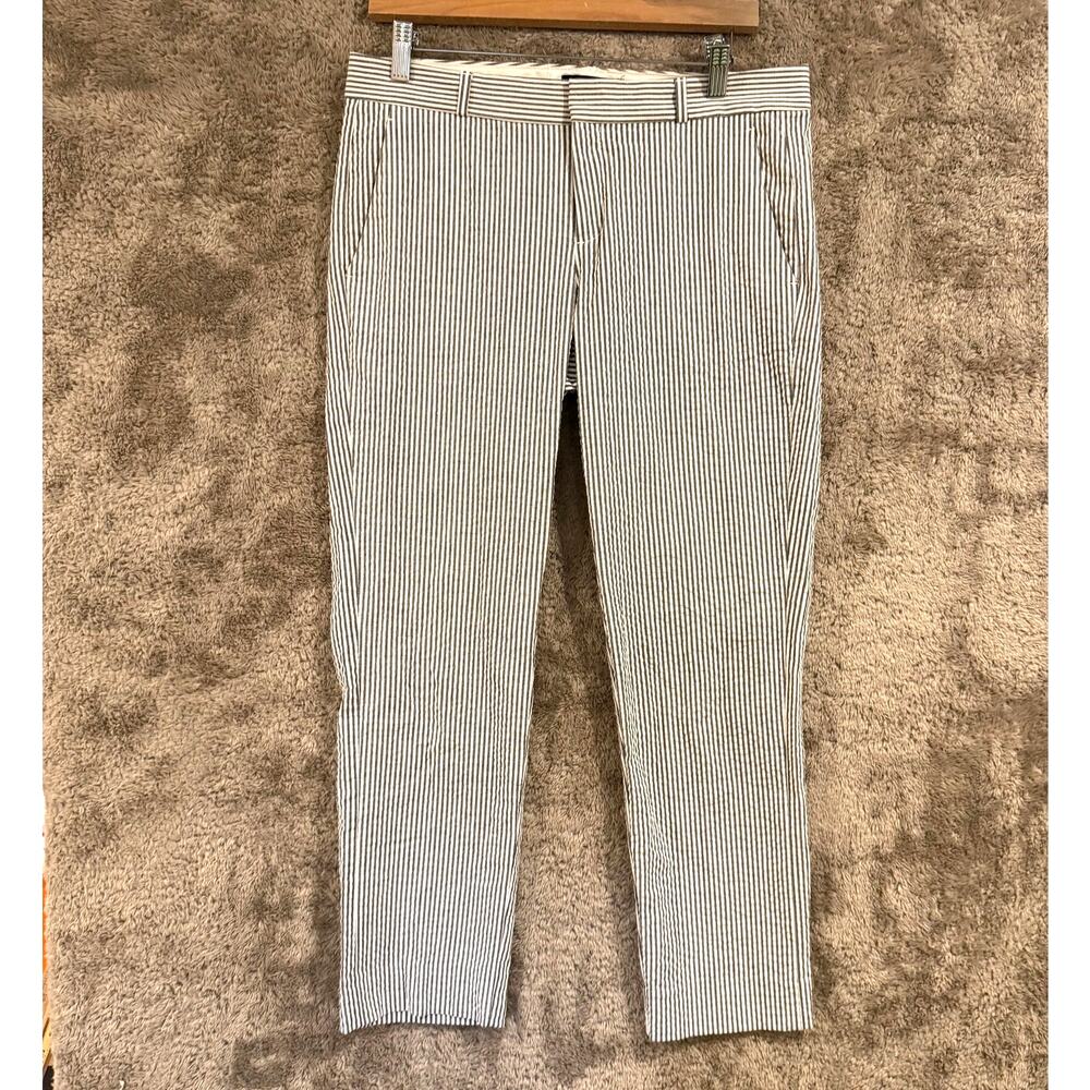 Banana Republic Avery Seersucker Ankle Pants 4